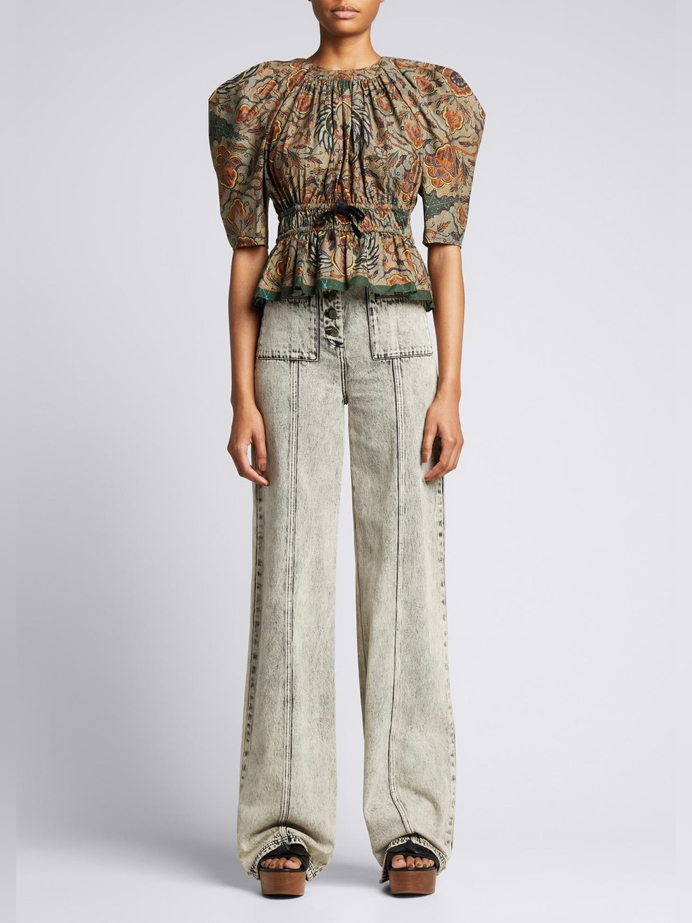 ULLA JOHNSON
Denisa Peplum Top